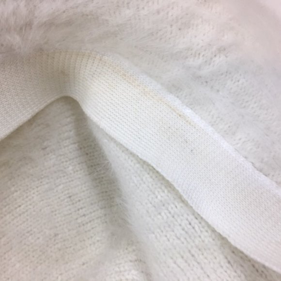 VTG 90s Parkhurst White Fuzzy Angora Mix Wide Adj Wired Brim Hat 22" - Picture 10 of 10